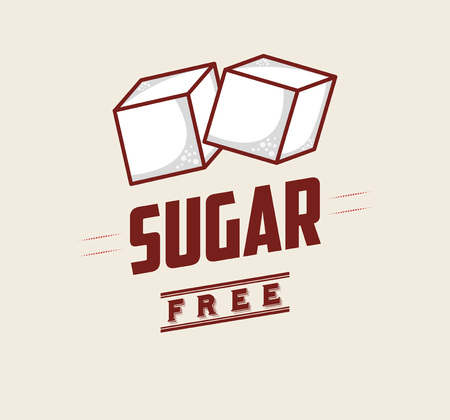 sugar free design, vector illustration eps10 graphicのイラスト素材