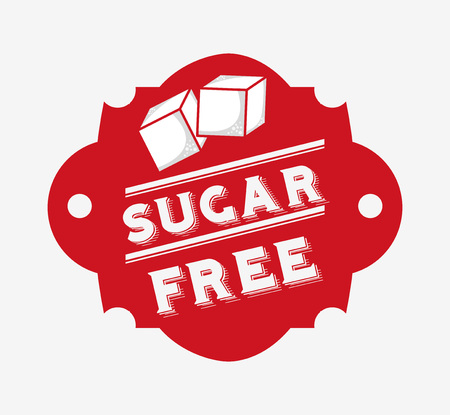 sugar free design, vector illustration eps10 graphicのイラスト素材