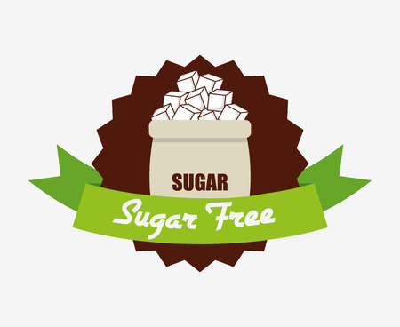 sugar free design, vector illustration eps10 graphicのイラスト素材