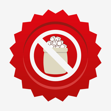 sugar free design, vector illustration eps10 graphicのイラスト素材