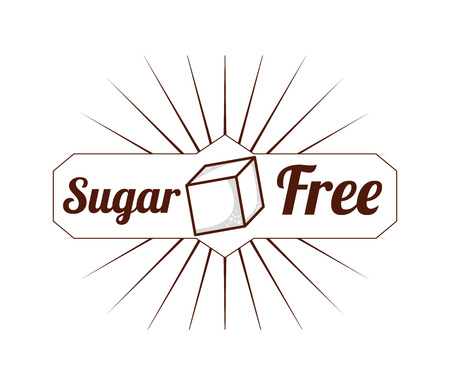 sugar free design, vector illustration eps10 graphicのイラスト素材