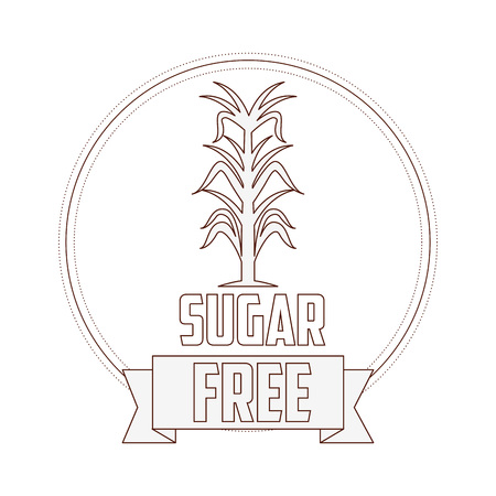 sugar free design, vector illustration eps10 graphicのイラスト素材