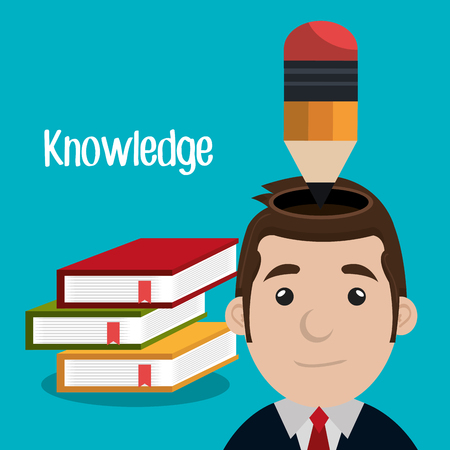 Education and knowledge graphic design, vector illustration のイラスト素材