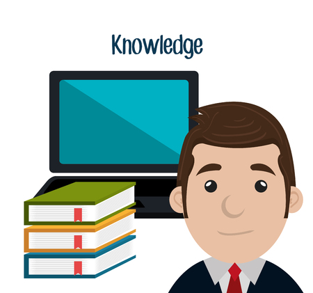 Education and knowledge graphic design, vector illustration のイラスト素材