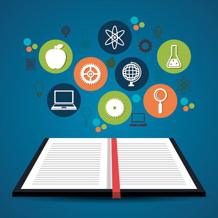 Education and knowledge graphic design, vector illustration のイラスト素材