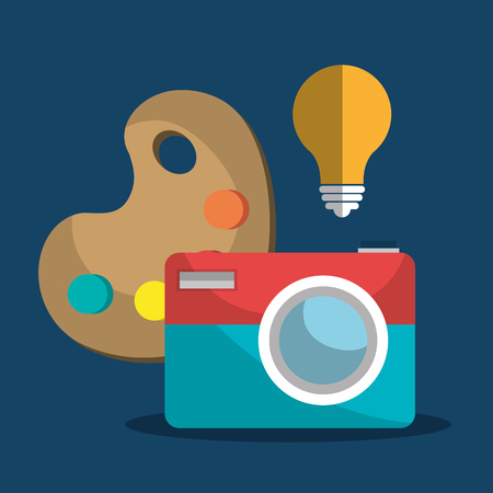 Creative process graphic design theme, vector illustrationのイラスト素材