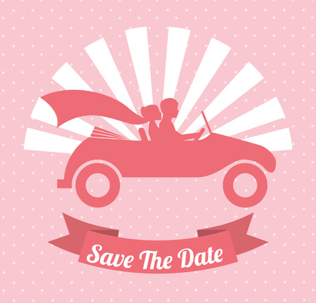 wedding invitation design のイラスト素材