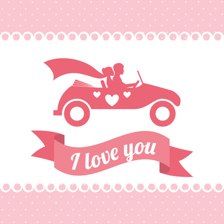 wedding invitation design のイラスト素材