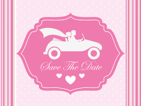 wedding invitation design, vector illustration  のイラスト素材