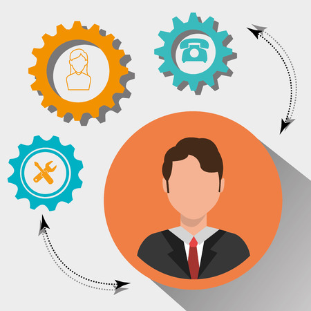 Business people work graphic designのイラスト素材