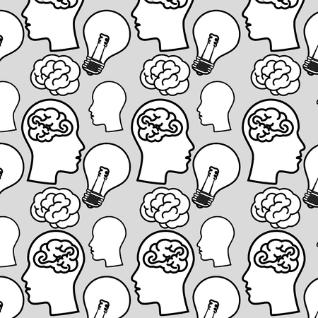 Creative and intelligent mind graphic design, vector illustrationのイラスト素材