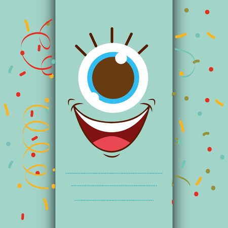 happy birthday card design, vector illustrationのイラスト素材
