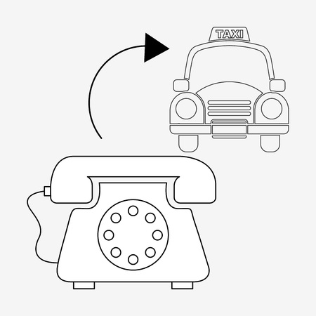 taxi service design, vector illustration のイラスト素材
