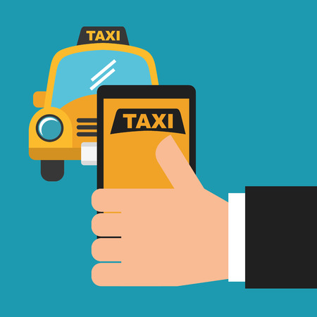 taxi service design, vector illustration  のイラスト素材