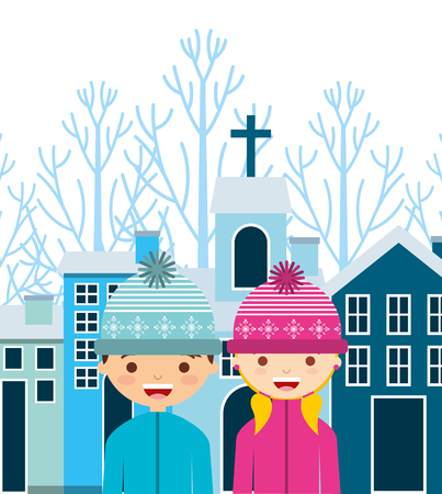 winter clothes design, vector illustration eps10 graphicのイラスト素材