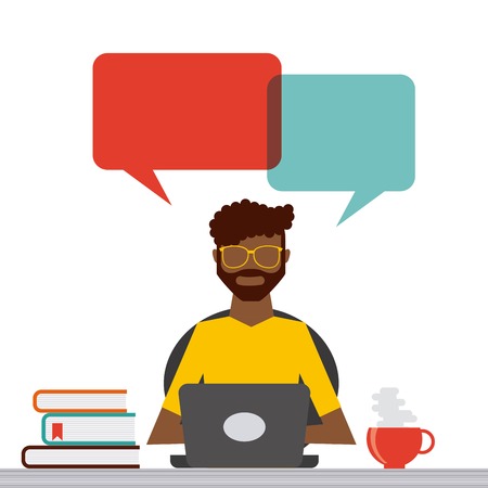 people working design, vector illustration eps10 graphicのイラスト素材