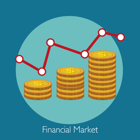 Financial market graphic design, vector illustration eps10のイラスト素材
