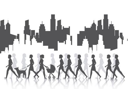 people walking design, vector illustration eps10 graphicのイラスト素材