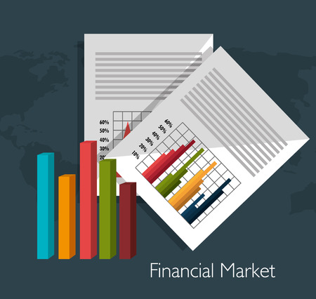 Financial market graphic design, vector illustration eps10のイラスト素材