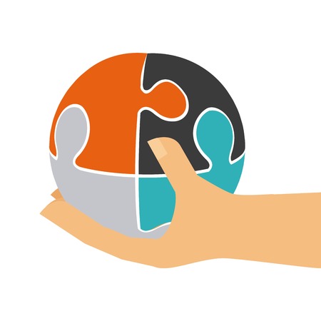 collaborative teamwork design, vector illustration eps10 graphicのイラスト素材