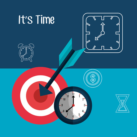 Business and time management  graphic design, vector illustration eps10のイラスト素材