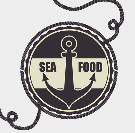 Sea food gastronomy graphic design, vector illustration eps10のイラスト素材
