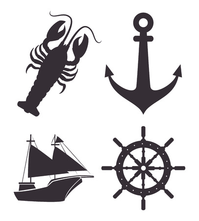 Sea food gastronomy graphic design, vector illustration eps10のイラスト素材