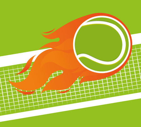 Tennis sport game graphic design, vector illustrationのイラスト素材