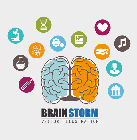 Intelligence of the human brain graphic design, vector illustration eps10のイラスト素材