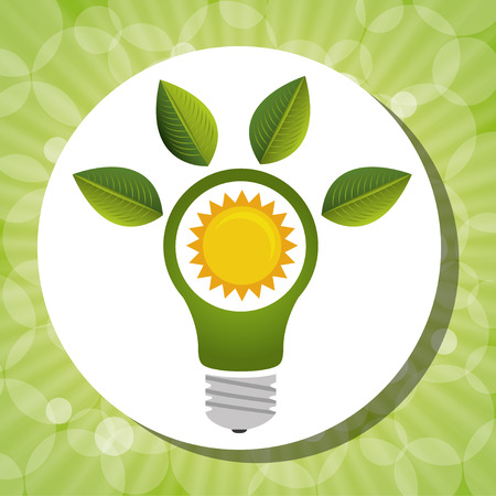 Ecology and green energy graphic design, vector illustration eps10のイラスト素材