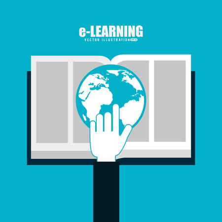 e-learning  concept design, vector illustration eps10 graphicのイラスト素材