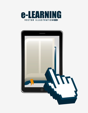 e-learning  concept design, vector illustration eps10 graphicのイラスト素材