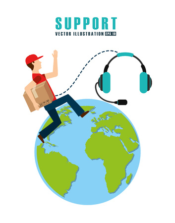 support service design, vector illustration eps10 graphicのイラスト素材
