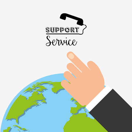support service design, vector illustration eps10 graphicのイラスト素材