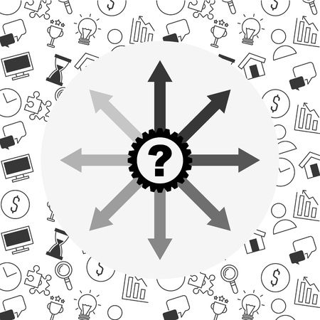 think concept design, vector illustration eps10 graphicのイラスト素材