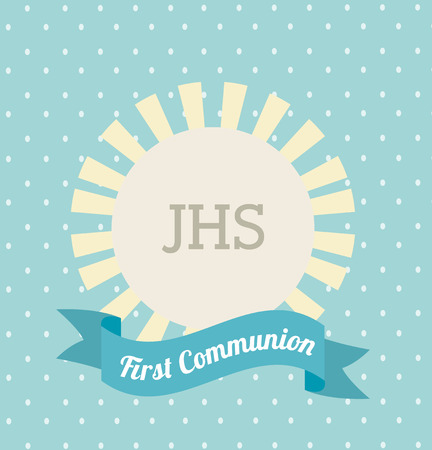 first communion card design, vector illustration eps10 graphicのイラスト素材