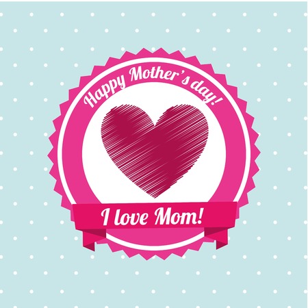 mothers day card design, vector illustration eps10 graphicのイラスト素材