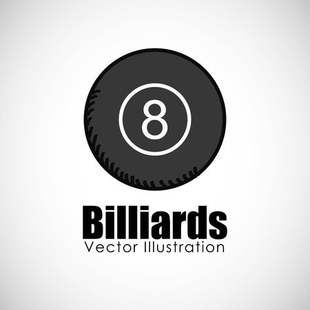 billiards ball design, vector illustration eps10 graphicのイラスト素材