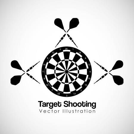 target shooting design, vector illustration eps10 graphicのイラスト素材