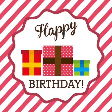 happy birthday designのイラスト素材