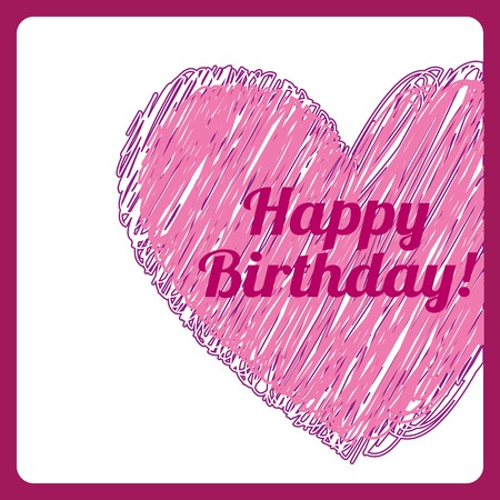 happy birthday designのイラスト素材