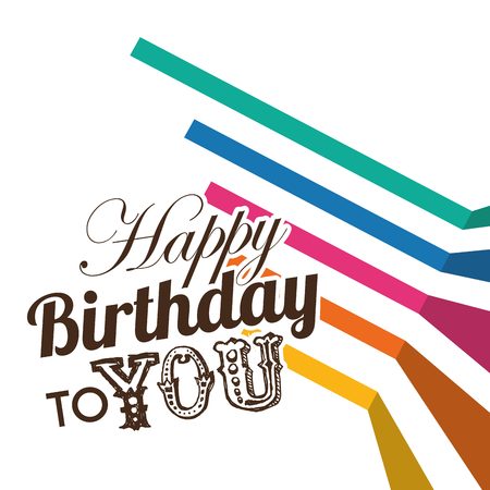 happy birthday designのイラスト素材