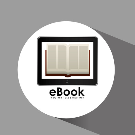 e-book concept designのイラスト素材