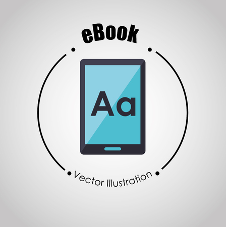 e-book concept designのイラスト素材