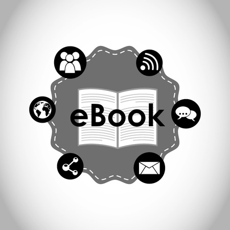 e-book concept designのイラスト素材