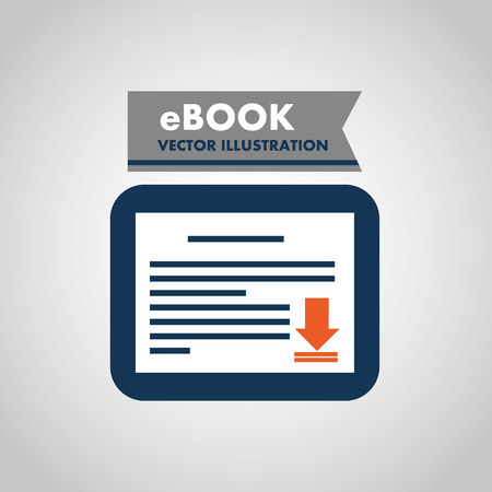 e-book concept designのイラスト素材