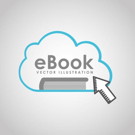 e-book concept designのイラスト素材