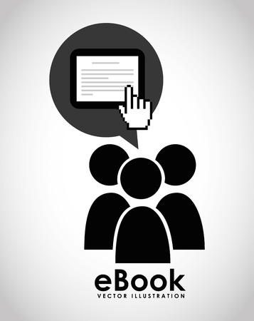 e-book concept designのイラスト素材