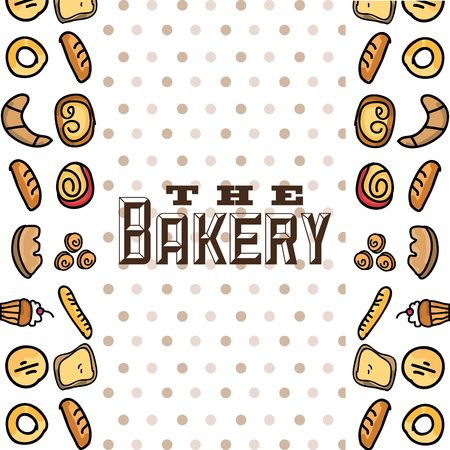 bakery shop designのイラスト素材