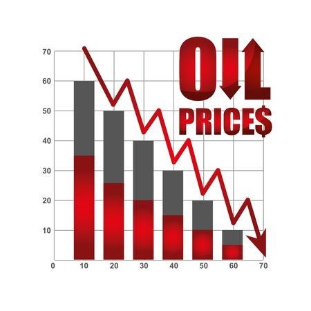 oil prices designのイラスト素材